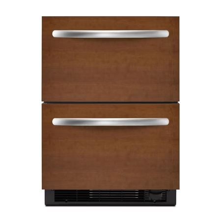 KitchenAid 4.8 Cu. Ft. 24'' Double-Drawer Refrigerator/Freezer Combination Overlay Panel-Ready - Panel Ready - Other (KDDO24CVX)