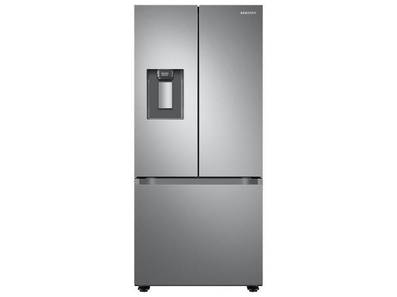 SAMSUNG 22 cu. ft. Smart 3-Door French Door Refrigerator with External Water Dispenser in Fingerprint Resistant Stainless Steel -  (RF22A4221SR)