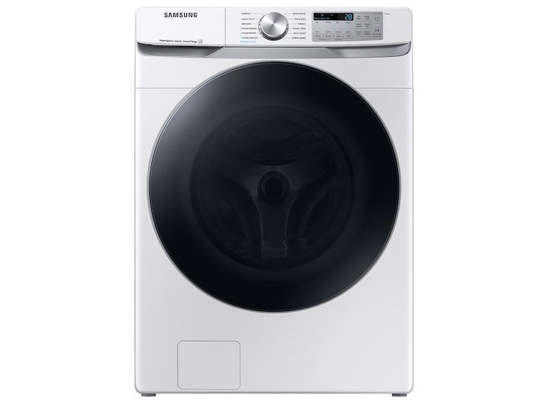 SAMSUNG 4.5 cu. ft. Large Capacity Smart Front Load Washer with Super Speed Wash - White -  (WF45B6300AW)