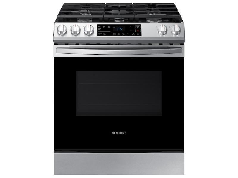 SAMSUNG 6.0 cu. ft. Smart Slide-in Gas Range in Stainless Steel -  (NX60T8111SS)