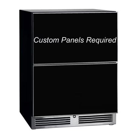 Perlick 24" ADA height compliant Indoor Refrigerator Drawers, fully integrated - Panel Ready (HA24RB46)