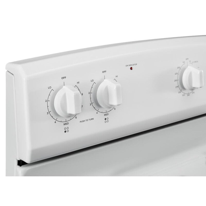 Amana 30-inch Electric Range with Easy-Clean Glass Door - White (ACR4203MNW)