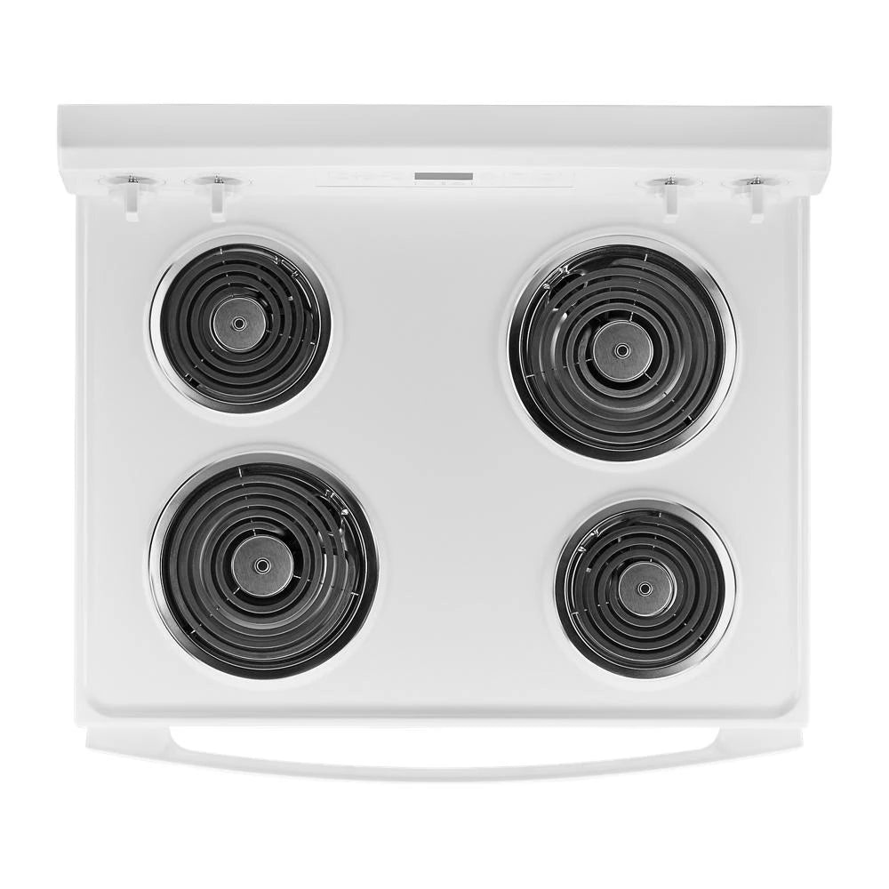 AMANA 30-inch Electric Range with Bake Assist Temps - White (ACR4303MFW)
