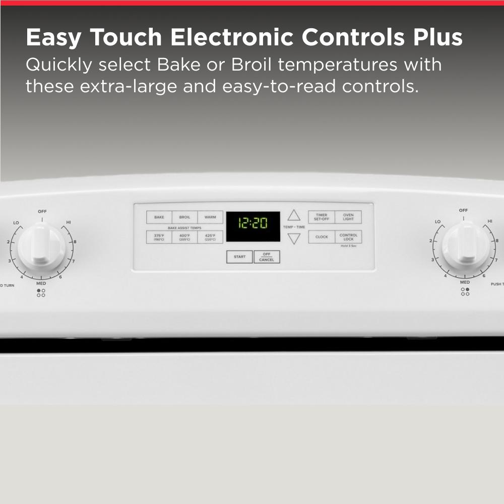 AMANA 30-inch Electric Range with Bake Assist Temps - White (ACR4303MFW)