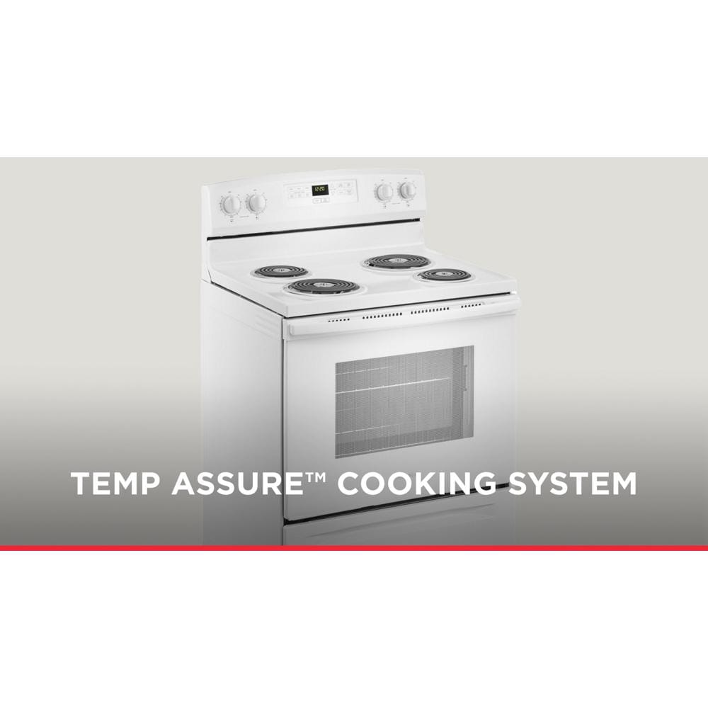 AMANA 30-inch Electric Range with Bake Assist Temps - White (ACR4303MFW)