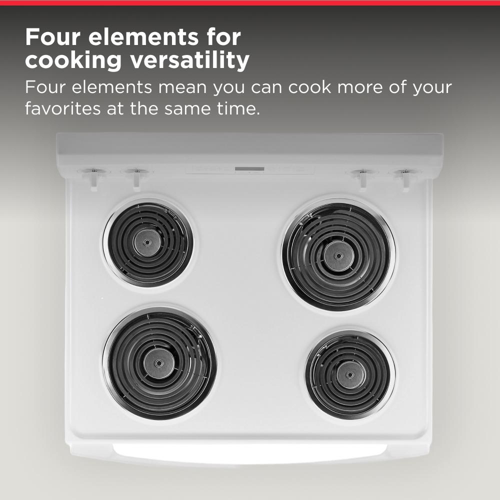 AMANA 30-inch Electric Range with Bake Assist Temps - White (ACR4303MFW)