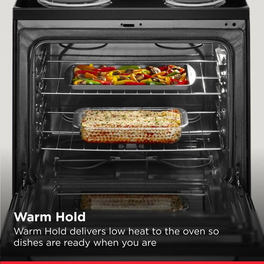 AMANA 30-inch Electric Range with Bake Assist Temps - Stainless Steel (ACR4303MMS)