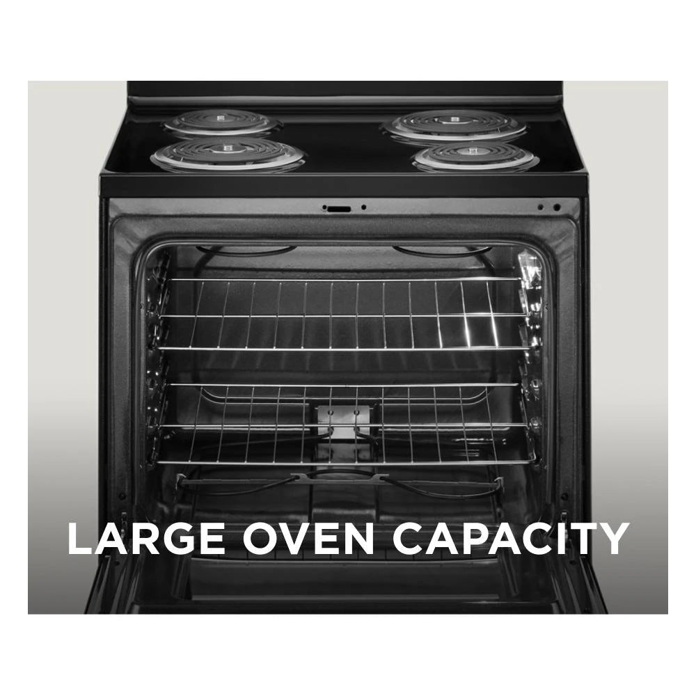 AMANA 30-inch Electric Range with Bake Assist Temps - Stainless Steel (ACR4303MMS)