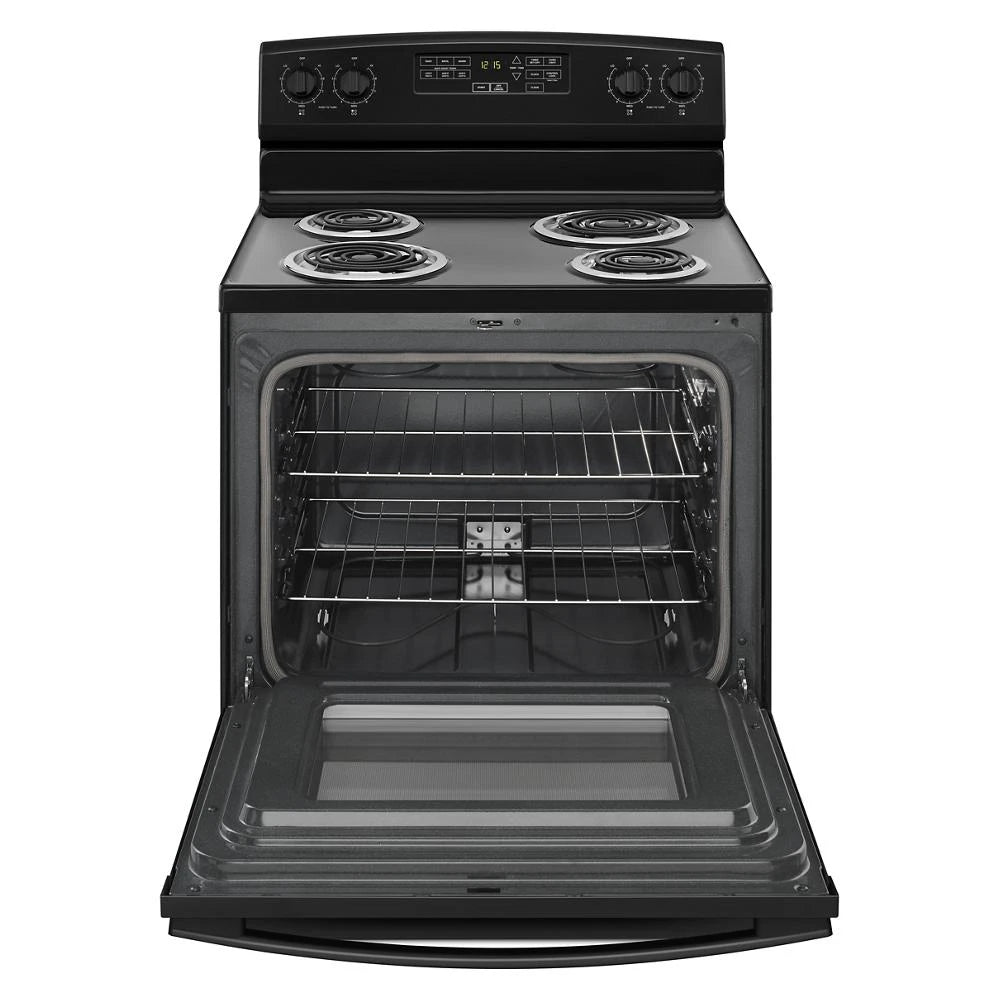 AMANA 30-inch Electric Range with Self-Clean Option - Black (ACR4503SFB)