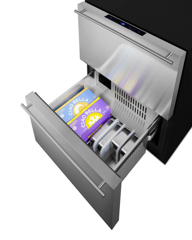 Summit 24" Wide 2-Drawer All-Freezer, ADA Compliant - Panel Ready (ADFD243)