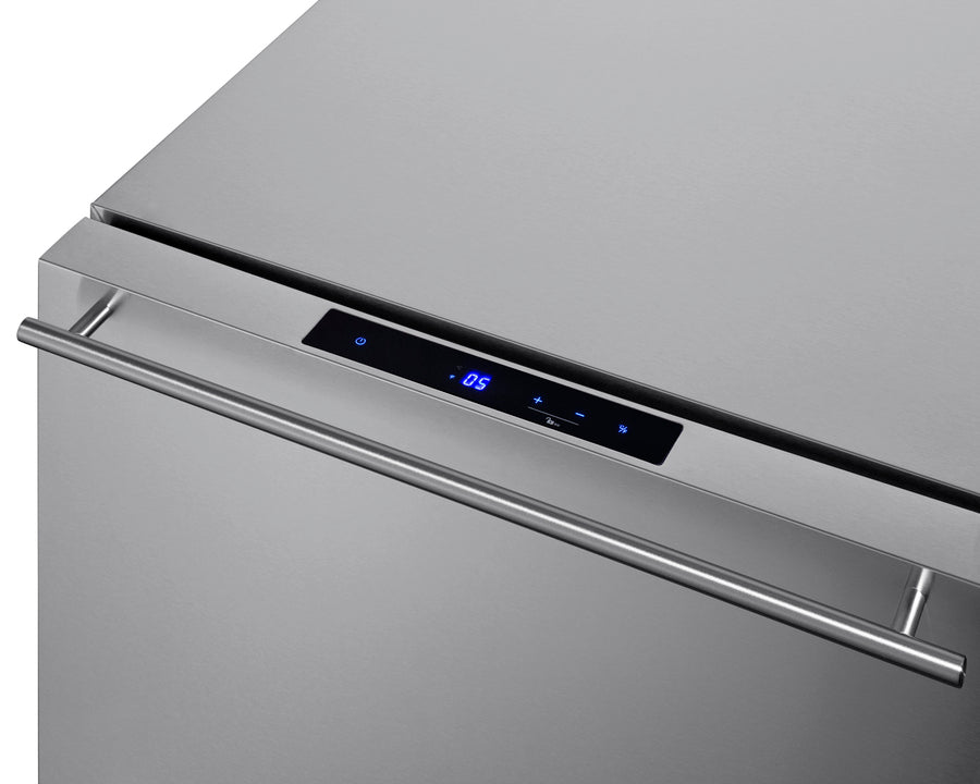 SUMMIT 24" Wide 2-Drawer All-Freezer, ADA Compliant - Stainless Steel (ADFD243CSS)