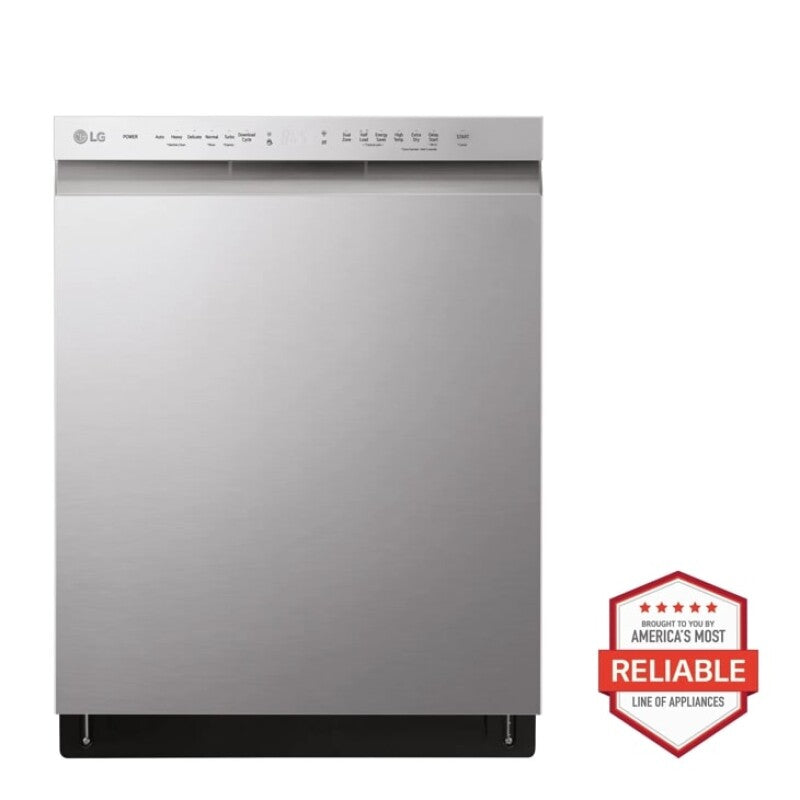 LG 24 Inch Front Control Smart Wi-fi Enabled Dishwasher With Quadwash™ - Stainless Steel (ADFD5448AT)