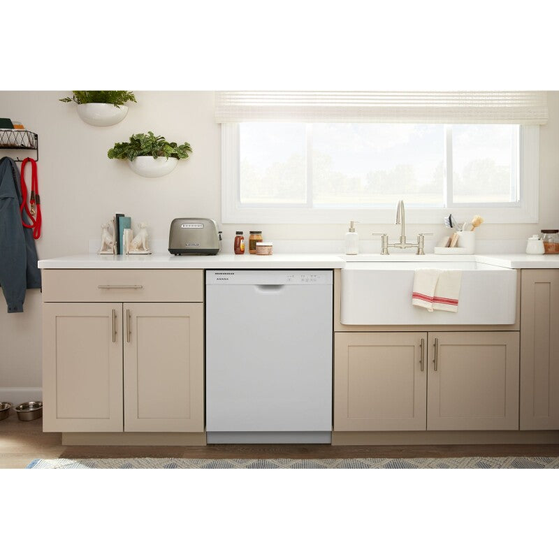 Amana 24 Inch Plastic Tub Dishwasher - White (ADFS2524RW)
