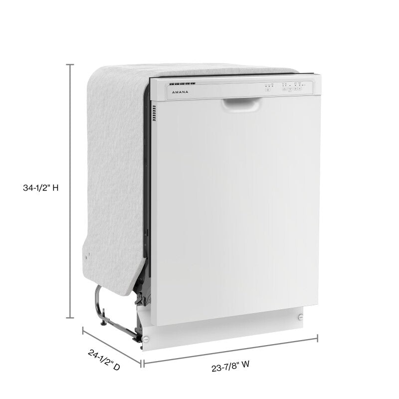 Amana 24 Inch Plastic Tub Dishwasher - White (ADFS2524RW)