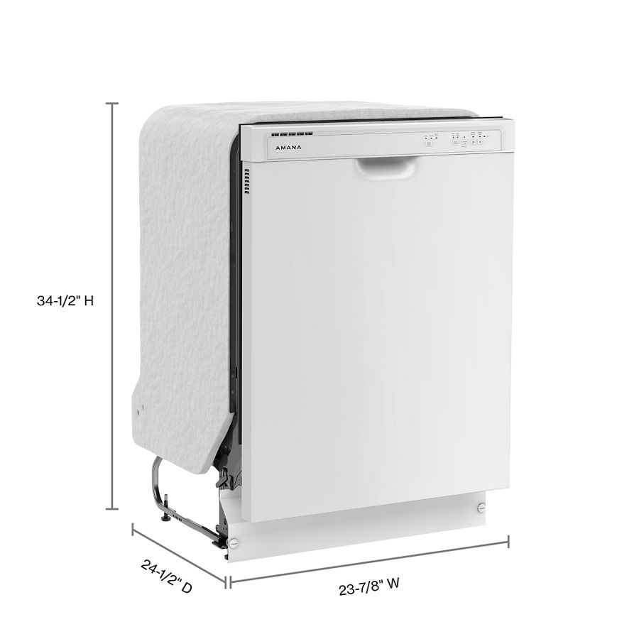 AMANA Dishwasher with Midnight Interior - White (ADFS2524RW)