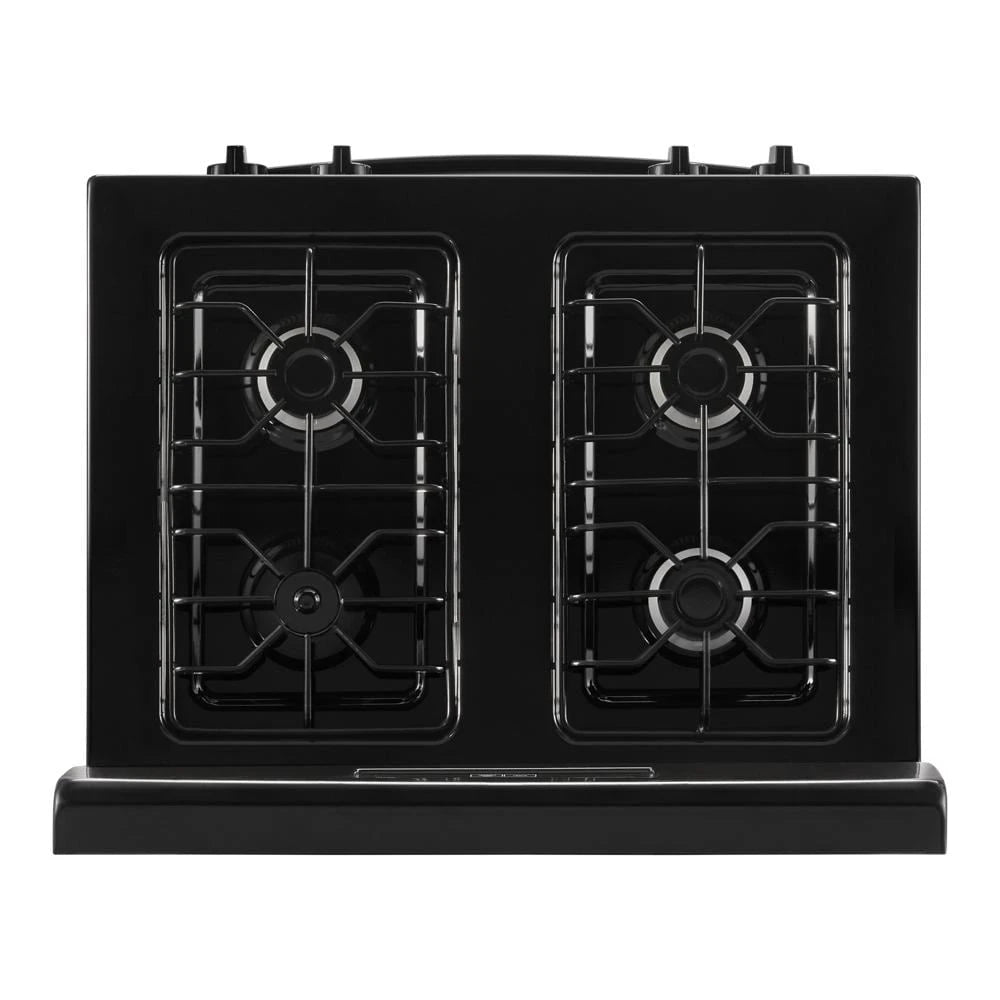 AMANA 30-inch Gas Range with Bake Assist Temps - Black (AGR6303MMB)