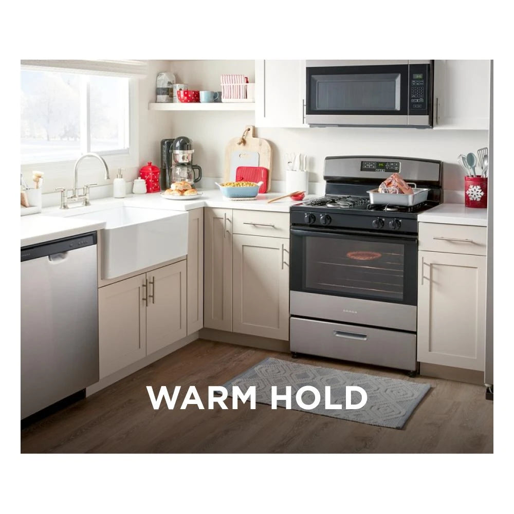 AMANA 30-inch Gas Range with Bake Assist Temps - Stainless Steel (AGR6303MMS)