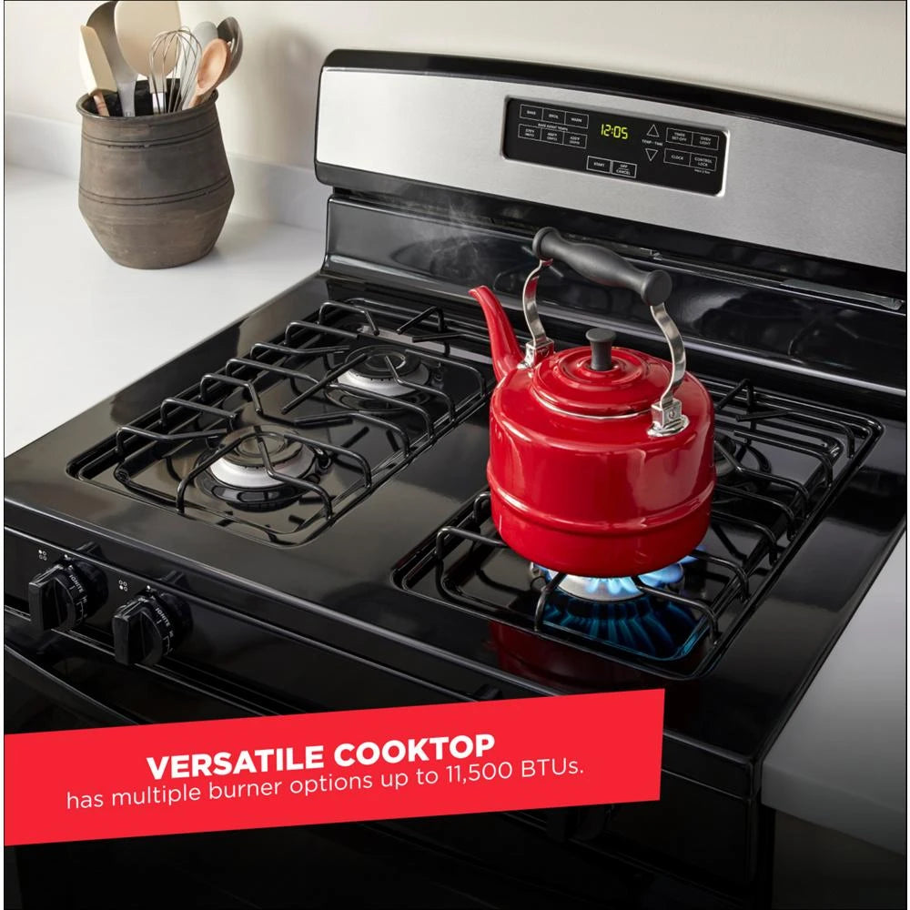AMANA 30-inch Gas Range with Bake Assist Temps - Stainless Steel (AGR6303MMS)