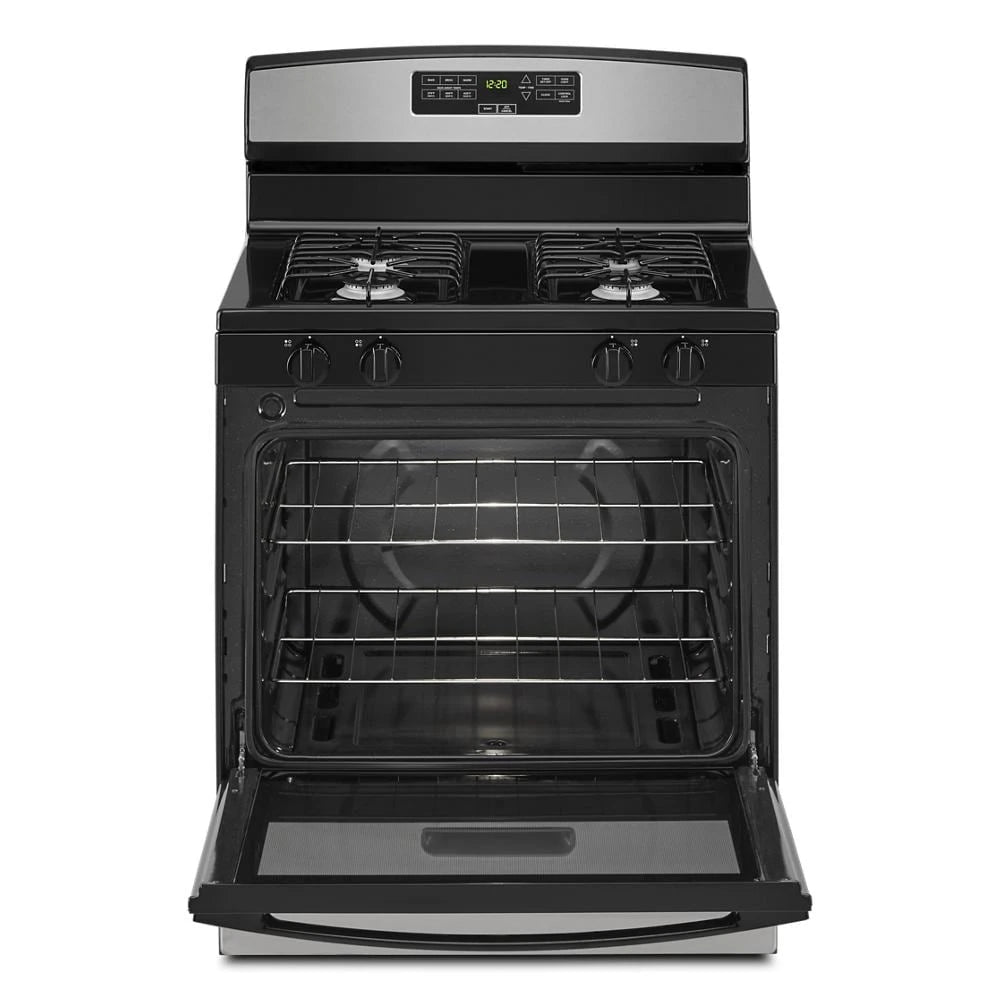 AMANA 30-inch Gas Range with Bake Assist Temps - Stainless Steel (AGR6303MMS)