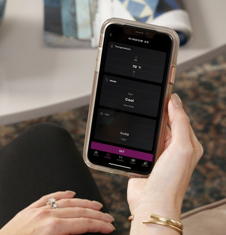 GE 14,000 BTU Smart Electronic Window Air Conditioner for Large Rooms up to 700 sq. ft. - White (AHEK14AC)