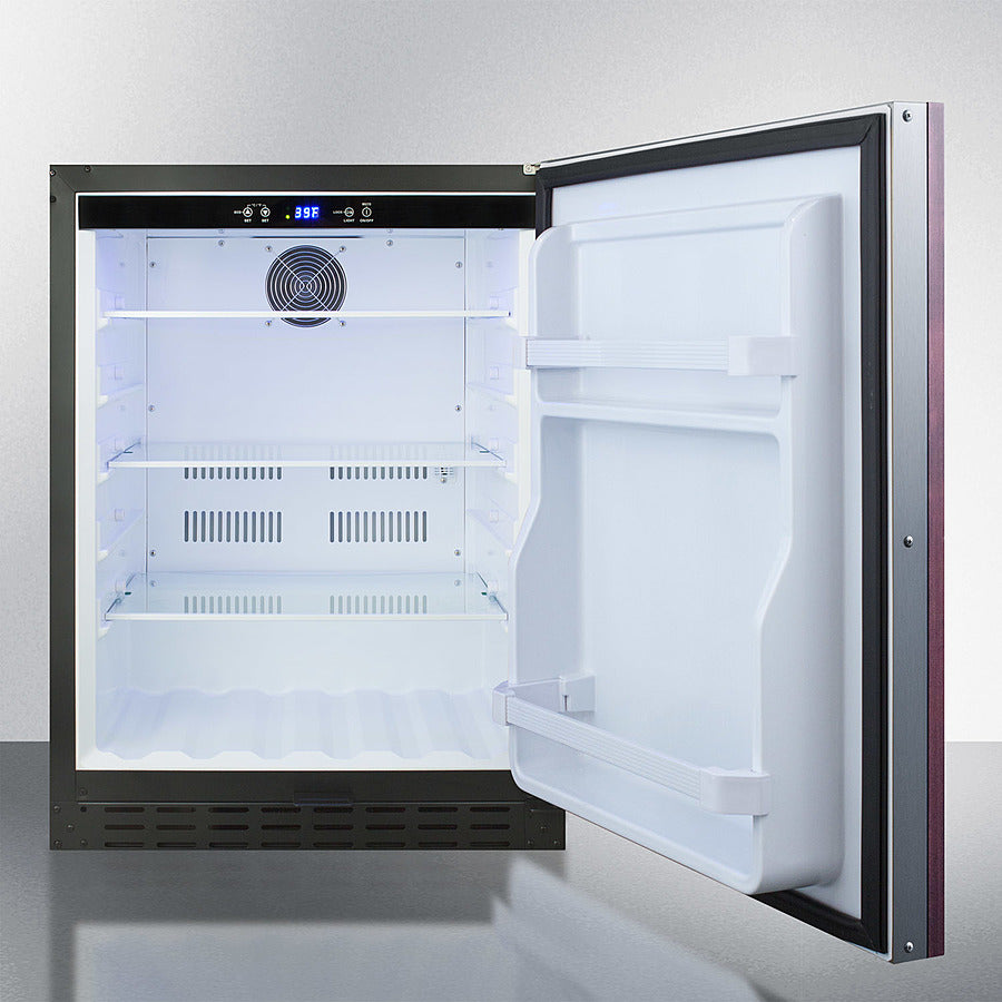 SUMMIT 24" Wide Built-In All-Refrigerator, ADA Compliant (Panel Not Included) - Panel-Ready (AL55IF)