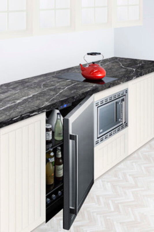 SUMMIT 24" Wide Built-In Beverage Center, ADA Compliant - Glass (AL57GCSS)