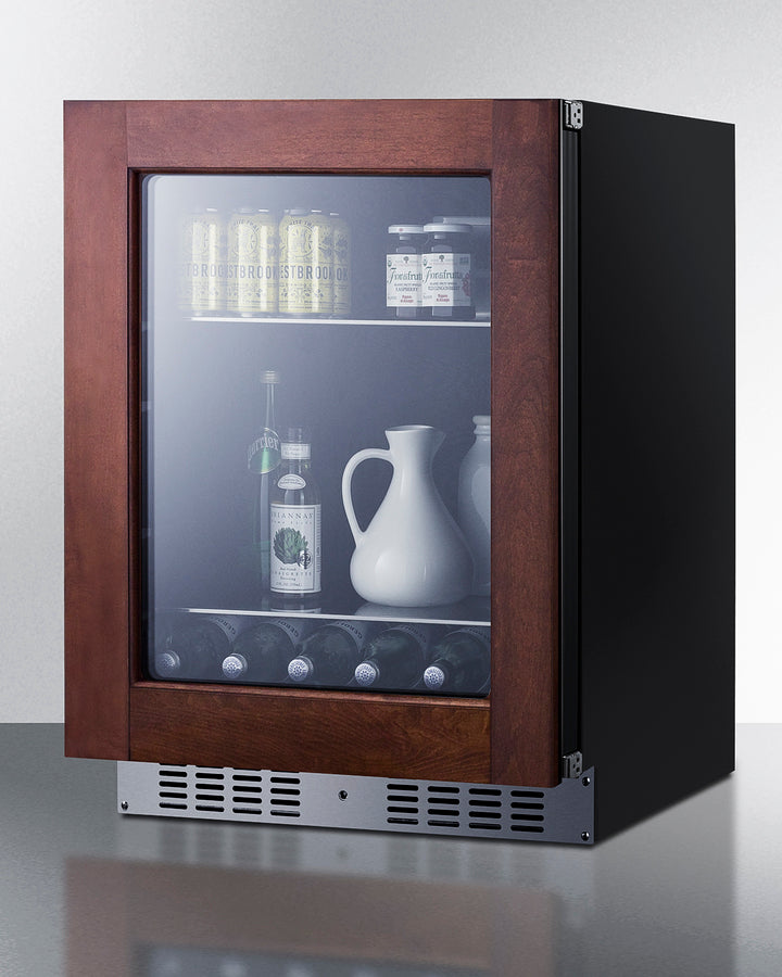 SUMMIT 24" Wide Built-In Beverage Center, ADA Compliant (Panel Not Included) - Black (AL57GPNR)