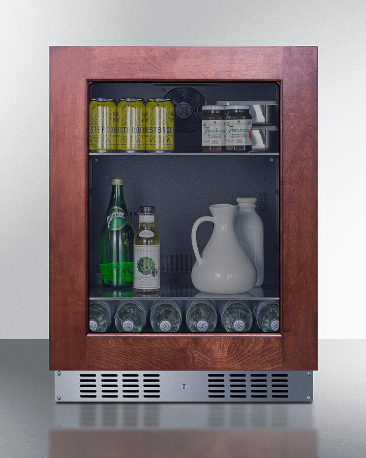 SUMMIT 24" Wide Built-In Beverage Center, ADA Compliant (Panel Not Included) - Black (AL57GPNR)