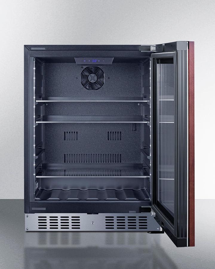 SUMMIT 24" Wide Built-In Beverage Center, ADA Compliant (Panel Not Included) - Black (AL57GPNR)