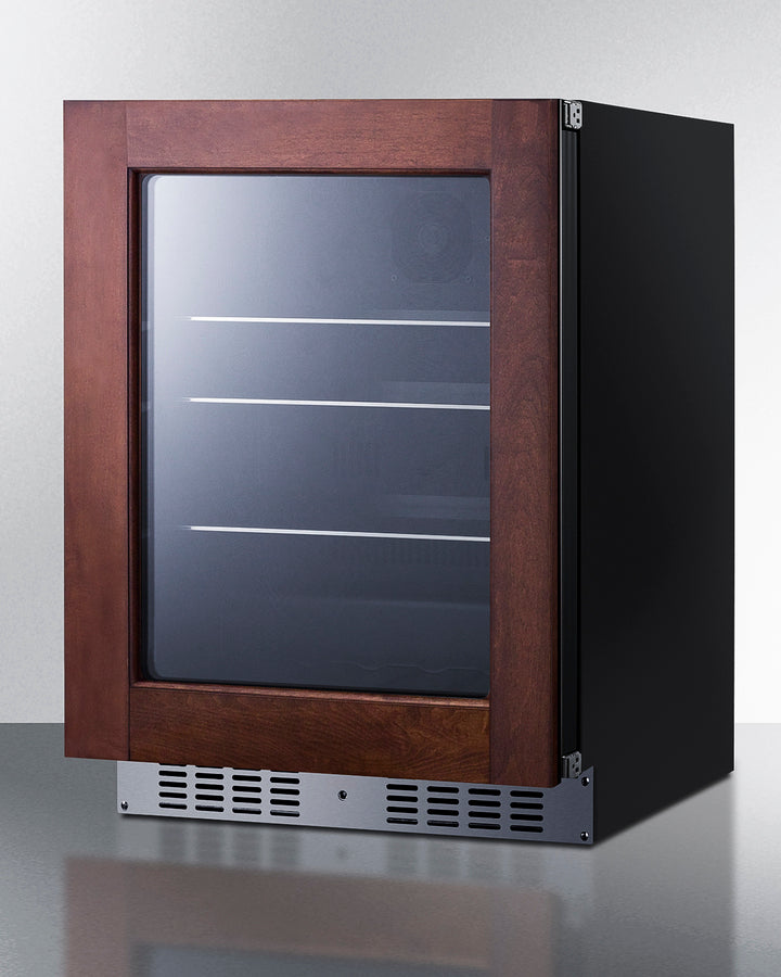 SUMMIT 24" Wide Built-In Beverage Center, ADA Compliant (Panel Not Included) - Black (AL57GPNR)