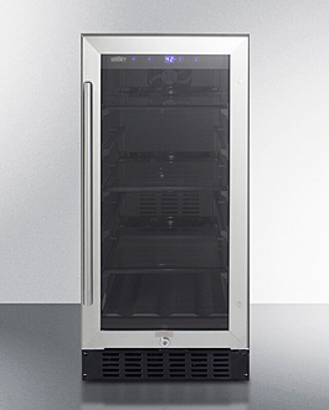 SUMMIT 15" Wide Built-In Beverage Center, ADA Compliant - Black (ALBV15)