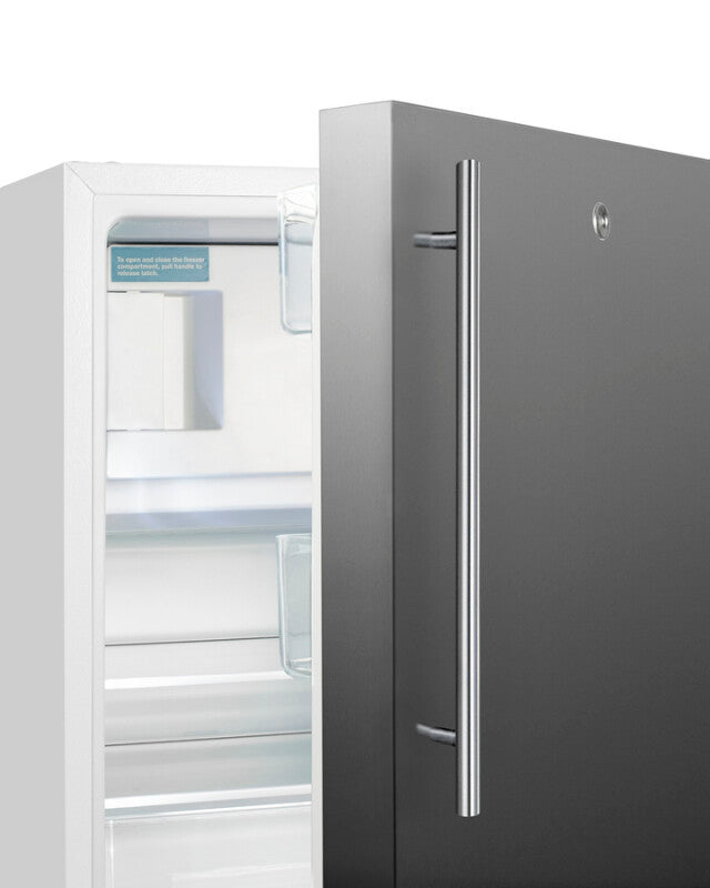 SUMMIT 21" Wide Built-in Refrigerator-Freezer, ADA Compliant - White (ALRF48SSHV)