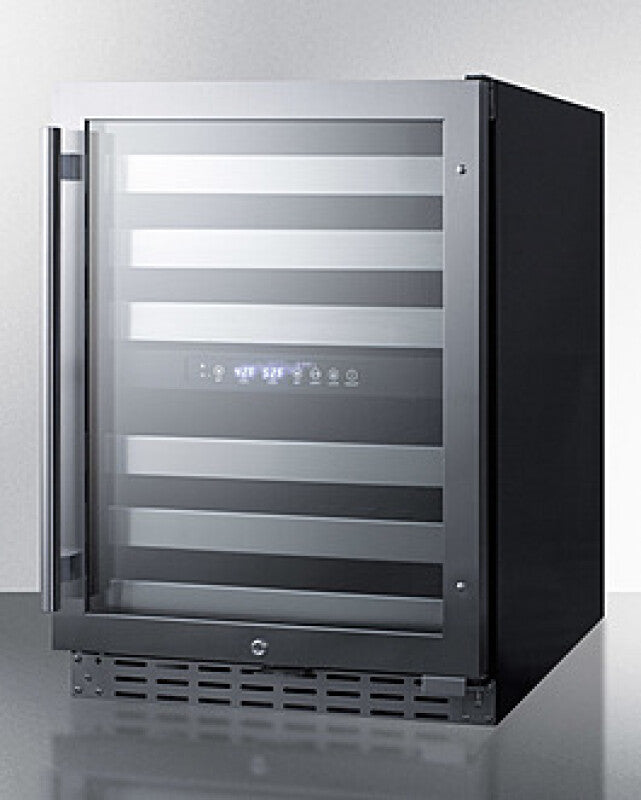 SUMMIT 24" Wide Built-In Wine Cellar, ADA Compliant - Black (ALWC532)