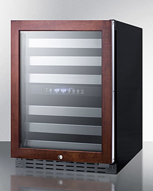SUMMIT 24" Wide Built-In Wine Cellar, ADA Compliant (Panel Not Included) - Black (ALWC532PNR)