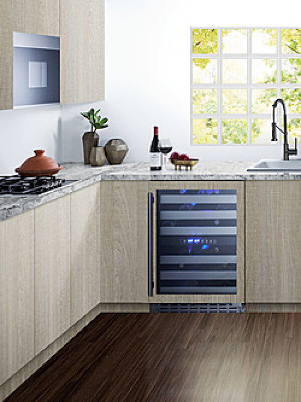 Summit 24" Wide Built-In Wine Cellar, ADA Compliant - Glass/Panel-Ready Frame (ALWC532PNR)