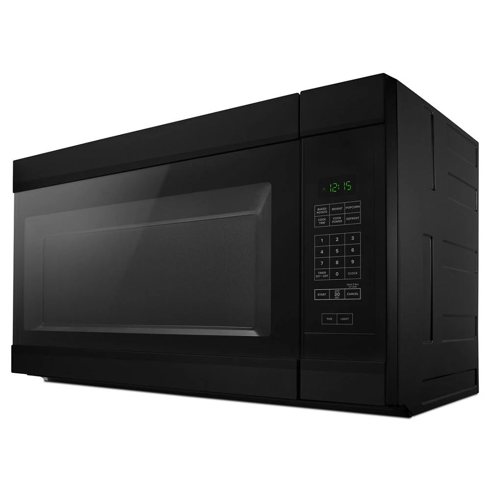 AMANA 1.6 Cu. Ft. AOver-the-Range Microwave with Add 0:30 Seconds - Black (AMV2307PFB)