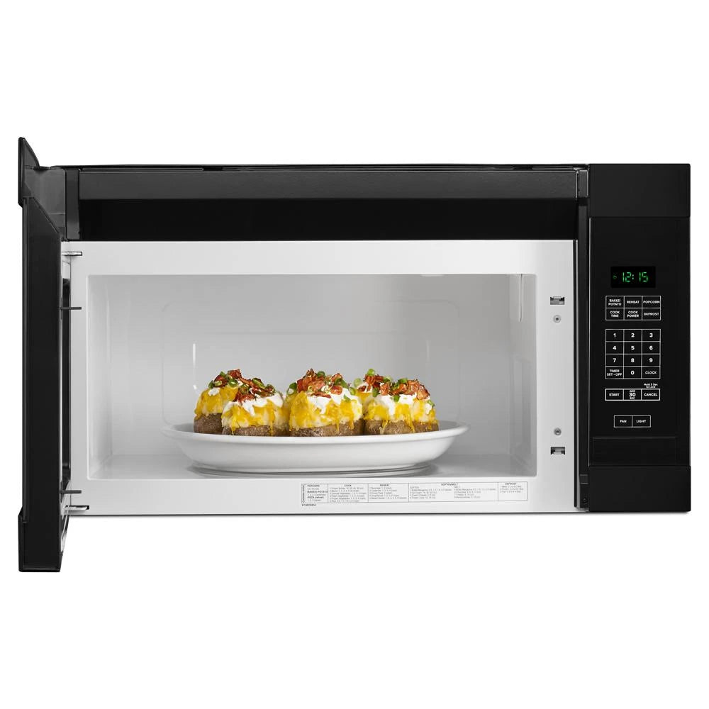 AMANA 1.6 Cu. Ft. AOver-the-Range Microwave with Add 0:30 Seconds - Black (AMV2307PFB)