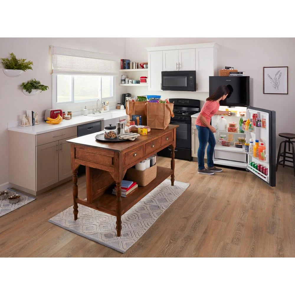 AMANA 1.6 Cu. Ft. AOver-the-Range Microwave with Add 0:30 Seconds - Black (AMV2307PFB)