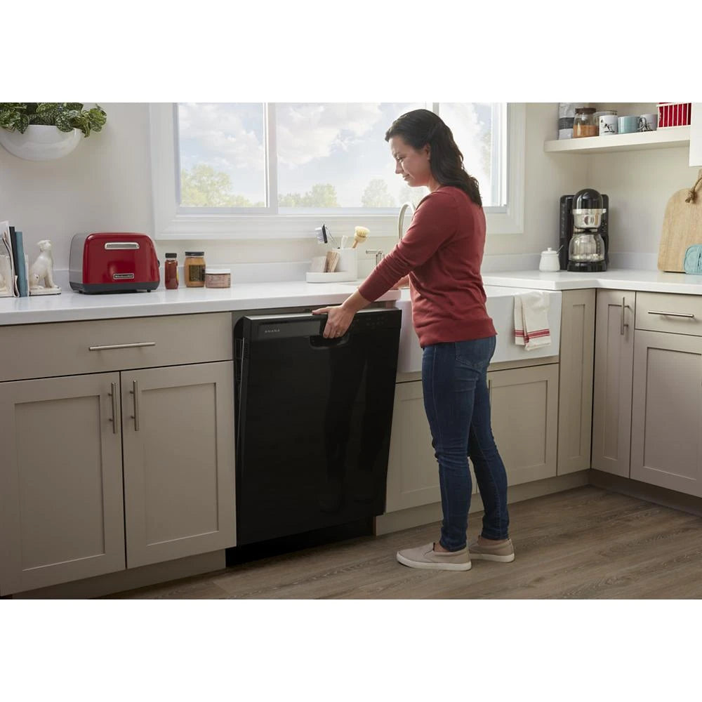 AMANA 1.6 Cu. Ft. AOver-the-Range Microwave with Add 0:30 Seconds - Black (AMV2307PFB)