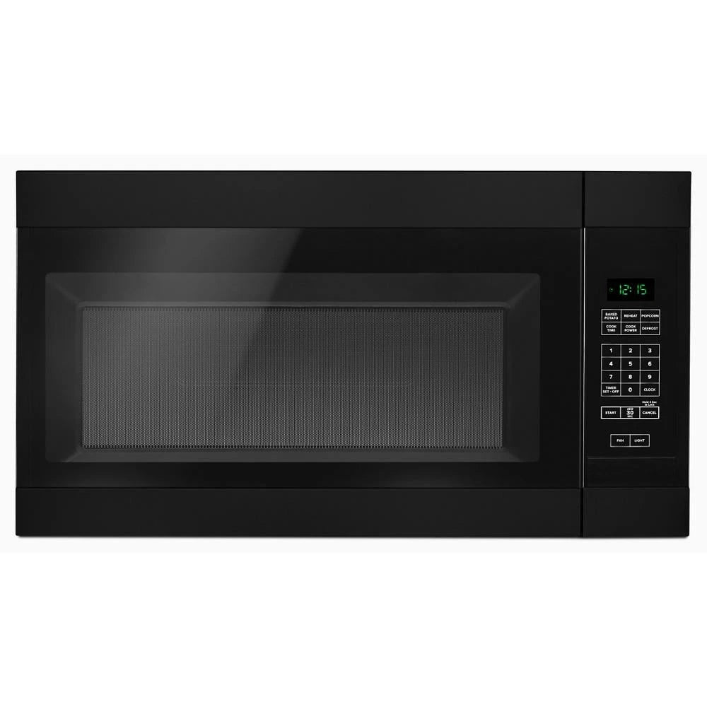 AMANA 1.6 Cu. Ft. AOver-the-Range Microwave with Add 0:30 Seconds - Black (AMV2307PFB)