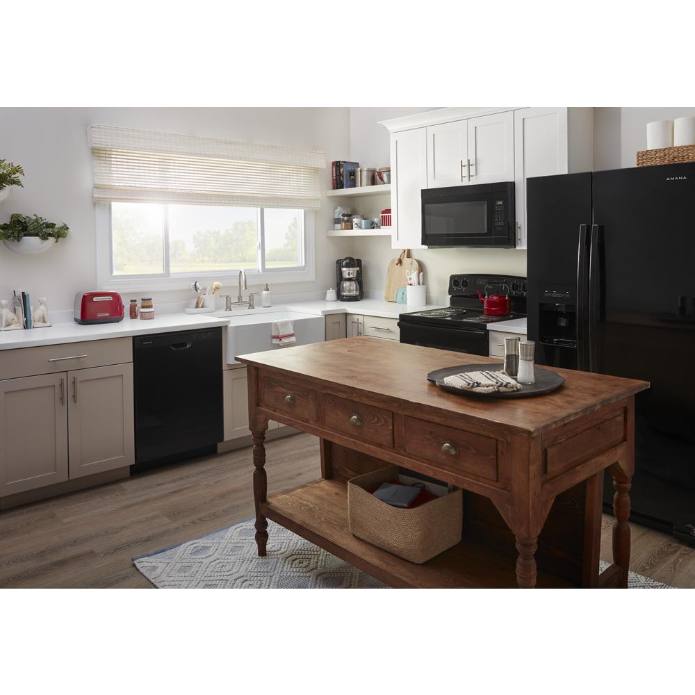 Amana 1.6 Cu. Ft. AOver-the-Range Microwave with Add 0:30 Seconds - Black (AMV2307PFB)