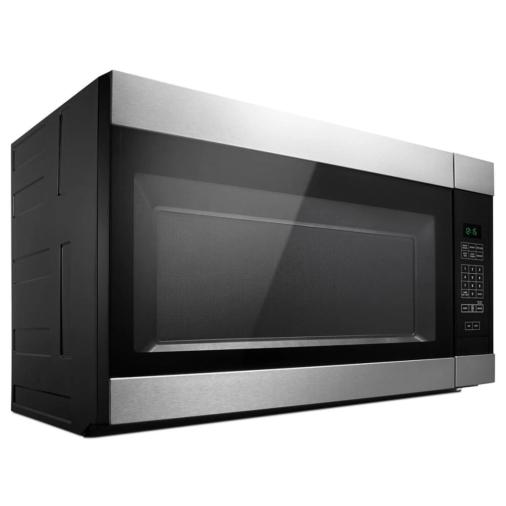 Amana 1.6 Cu. Ft. Over-the-Range Microwave with Add 0:30 Seconds - Black-on-Stainless (AMV2307PFS)