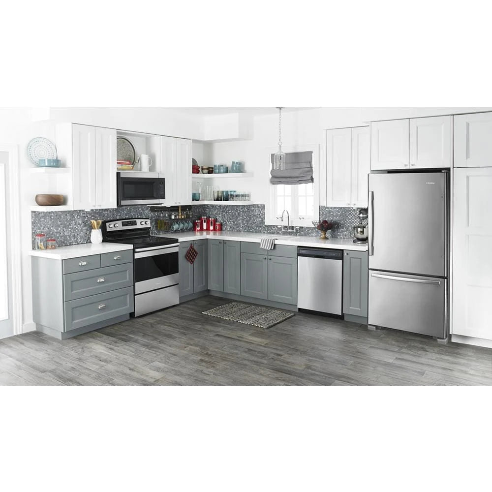 Amana 1.6 Cu. Ft. Over-the-Range Microwave with Add 0:30 Seconds - Black-on-Stainless (AMV2307PFS)