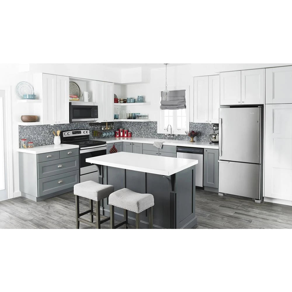 Amana 1.6 Cu. Ft. Over-the-Range Microwave with Add 0:30 Seconds - Black-on-Stainless (AMV2307PFS)