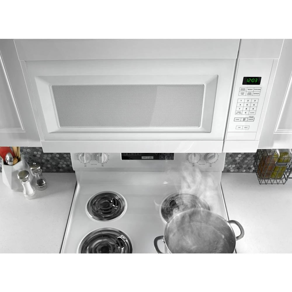 AMANA 1.6 Cu. Ft. Over-the-Range Microwave with Add 0:30 Seconds - White (AMV2307PFW)