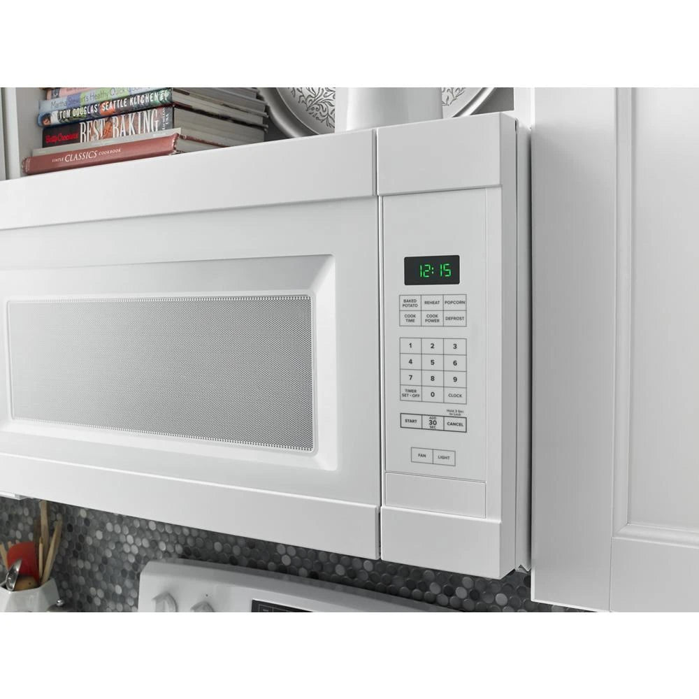 AMANA 1.6 Cu. Ft. Over-the-Range Microwave with Add 0:30 Seconds - White (AMV2307PFW)