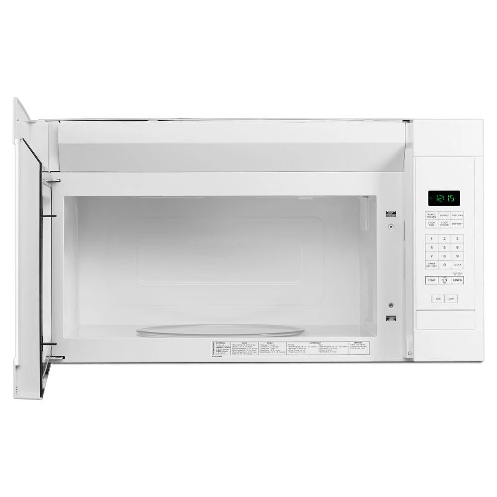 AMANA 1.6 Cu. Ft. Over-the-Range Microwave with Add 0:30 Seconds - White (AMV2307PFW)