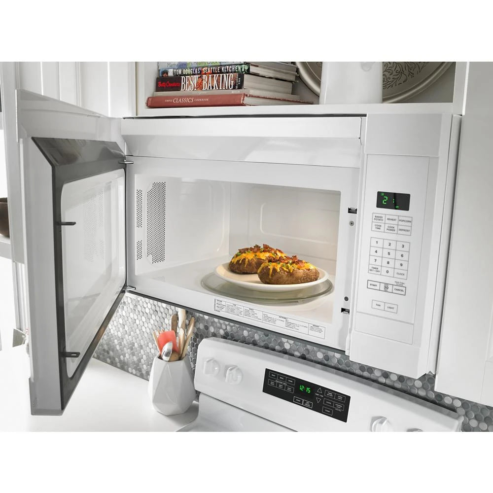 AMANA 1.6 Cu. Ft. Over-the-Range Microwave with Add 0:30 Seconds - White (AMV2307PFW)