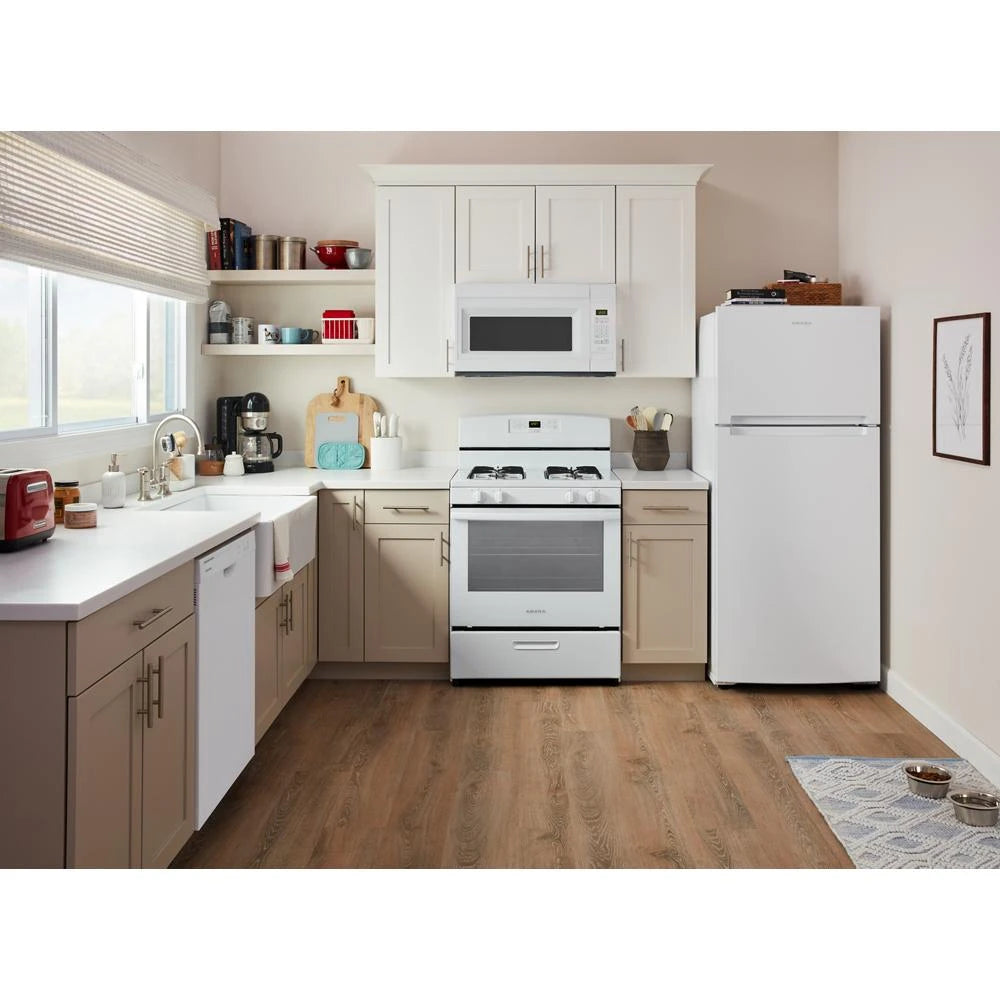 AMANA 1.6 Cu. Ft. Over-the-Range Microwave with Add 0:30 Seconds - White (AMV2307PFW)