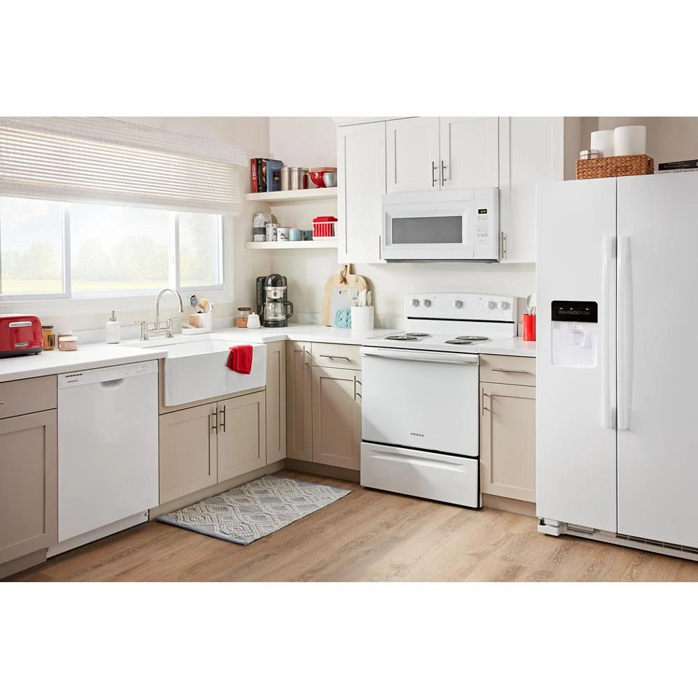 AMANA 1.6 Cu. Ft. Over-the-Range Microwave with Add 0:30 Seconds - White (AMV2307PFW)